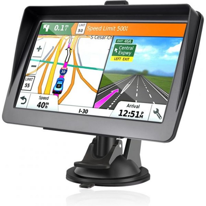 차량용 GPS 내비게이터, 최신 2024년형 지도 7인치 HD 디스플레이 16GB 256MB 위성 내비게이션, 선바이저, 스마트 실시간 음성 GPS 안내 ,, 평생 실시간 지도 업 차량용 GPS 내비게이터, 최신 2024년형 지도 7인치 HD 디스플레이 16GB 256MB 위성 내비게이션, 선바이저, 스마트 실시간 음성 GPS 안내 ,, 평생 실시간 지도 업