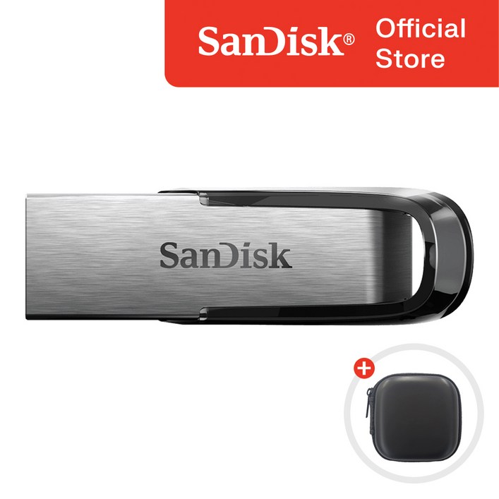 샌디스크 울트라 플레어 CZ73 USB 3.0 메모리  USB 보관 케이스, 512GB