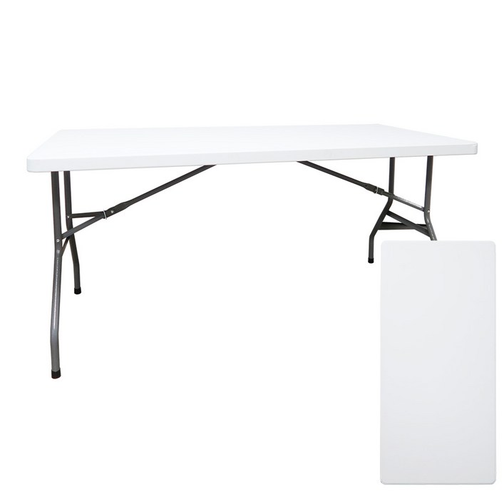 포네라 브로몰딩 듀라 고정식 테이블 야외 아웃도어 캠핑 행사 테이블 1800, 화이트