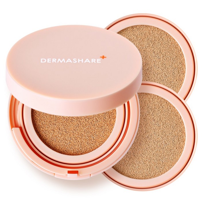 더마쉐어 프로폴리스 25 롱웨어 에센스 세럼 광채 물광 커버 보습 진정 쿠션 파운데이션 15g  리필 15g, 21호 본품 1개리필 2개, 1개