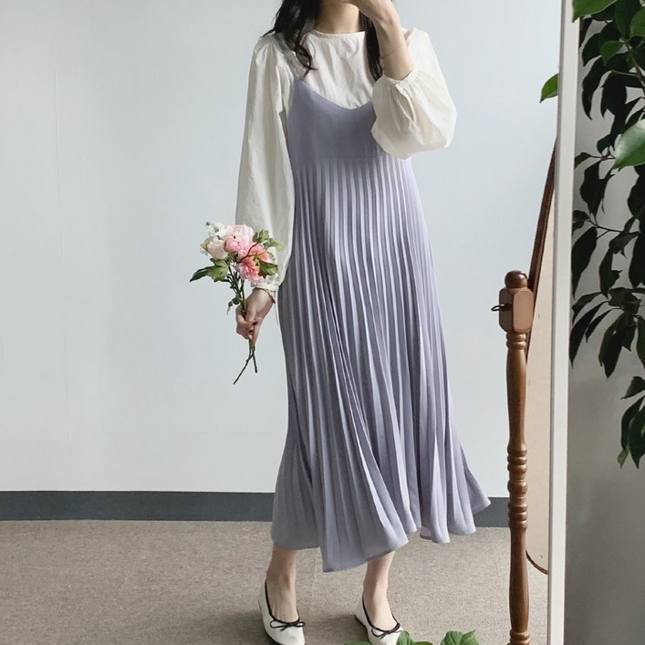 여리핏 데이지클로젯 위위 플리츠 브이넥 뷔스티에 나시 롱원피스 봄 여름 가을 간절기 민소매 A라인 플레어 레이어드 끈원피스 기본템 여성 여자 부드러운 오버핏 청순 데일리룩 여리핏 데이지클로젯 위위 플리츠 브이넥 뷔스티에 나시 롱원피스 봄 여름 가을 간절기 민소매 A라인 플레어 레이어드 끈원피스 기본템 여성 여자 부드러운 오버핏 청순 데일리룩