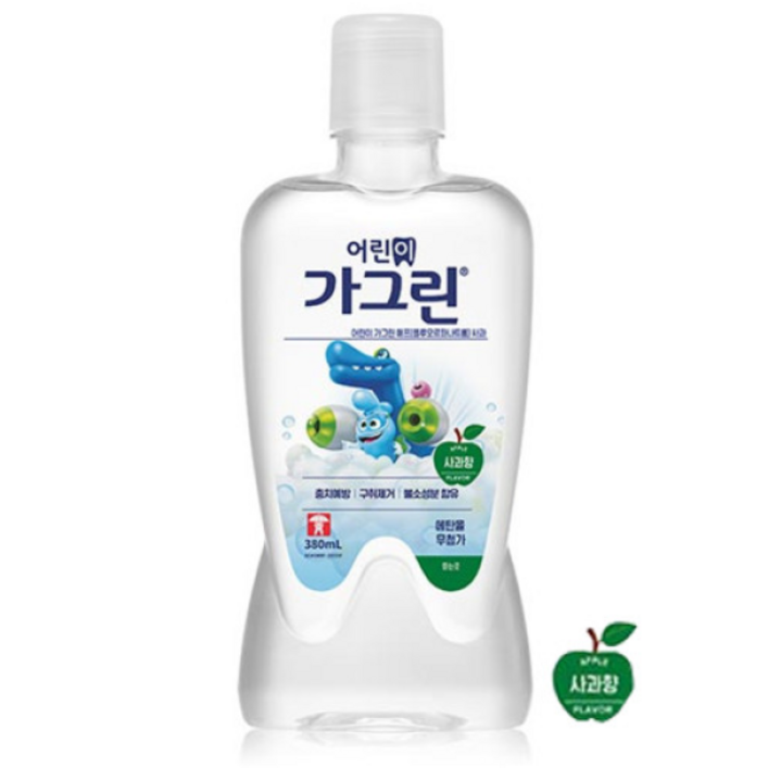 가그린 어린이용 사과향, 380ml, 3개