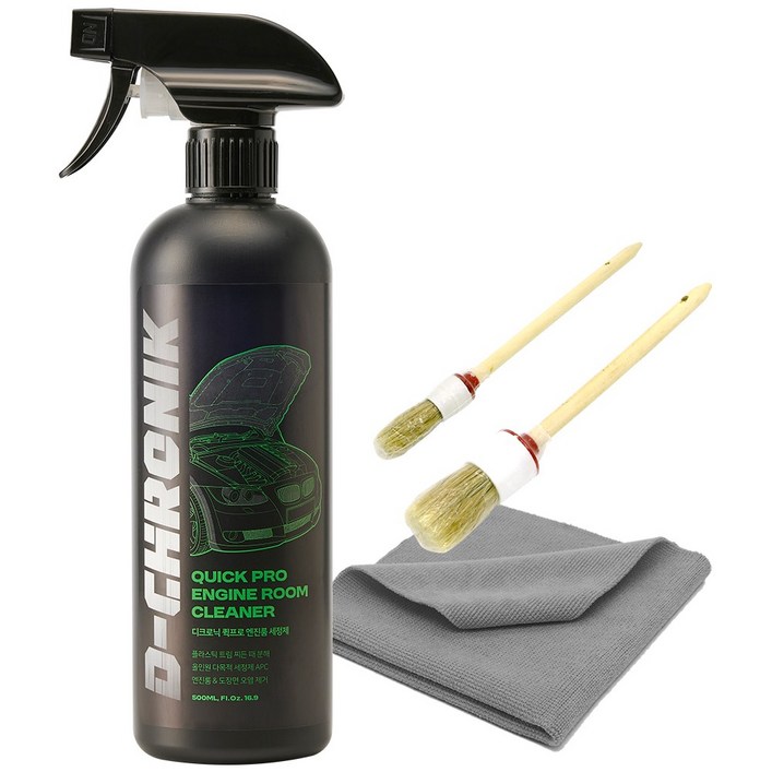 디크로닉 퀵프로 500ml 엔진룸 청소 세정제 크리너 코팅 왁스 코팅제 APC 다목적 세트, 500ml, 1세트