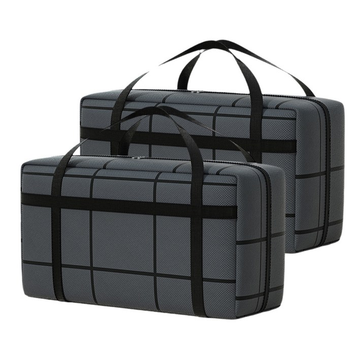 YF 1+1 대용량 이사가방 다용도 수납가방 여행 수납 가방 대형 특대형 가방 이불 정리함, 2개, 블랙 180L