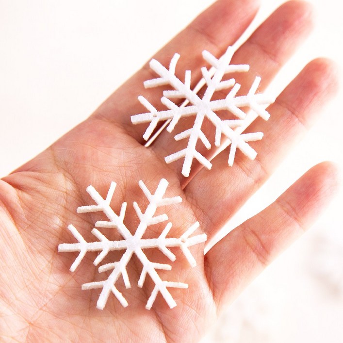 펠트 눈결정체 10P 소, 10개