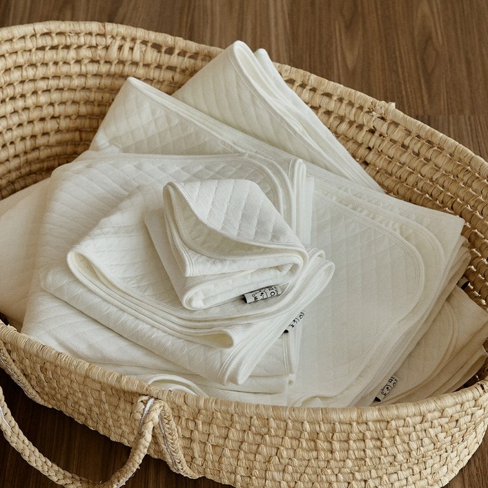 돗투돗 다이아몬드 순면 누빔 유아 방수패드 아기침대 슈퍼싱글 퀸