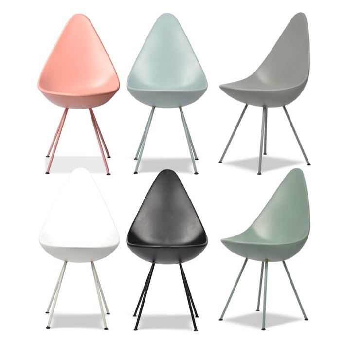 플라스틱 의자 물방울 의자 드롭 체어 6 color