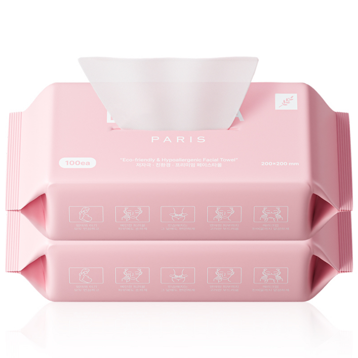 데오라 부드러운 순면 일회용 페이스타올