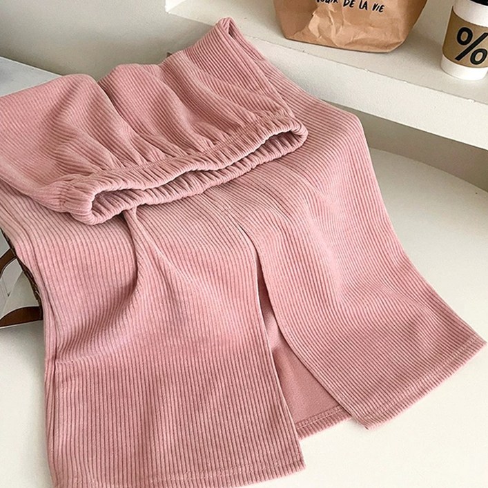 메이킹유 골지 밴딩 트임 미디 WC89921렐프스커트