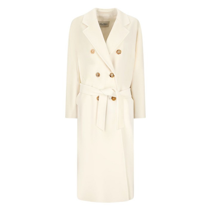 막스마라 마담 벨트 더블 브레스티드 코트