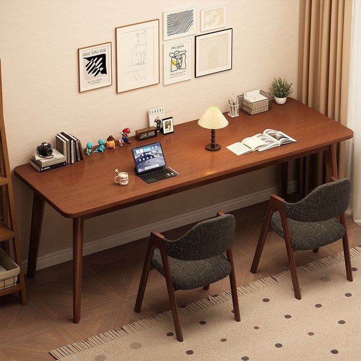 에코 소라노 엔틱 책상 다용도 테이블 플레인 원목책상