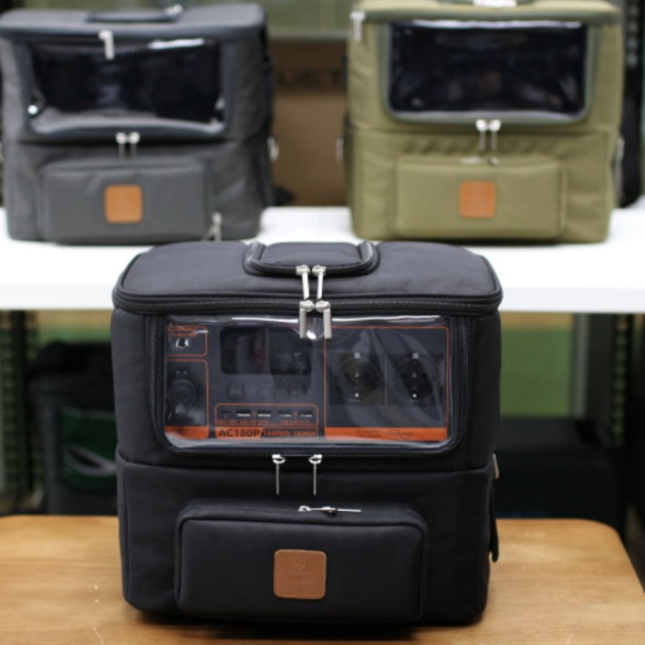 국내제작 블루에티 AC180P 파워뱅크 전용가방 블랙카키진그레이, 진그레이, 1개, 1단