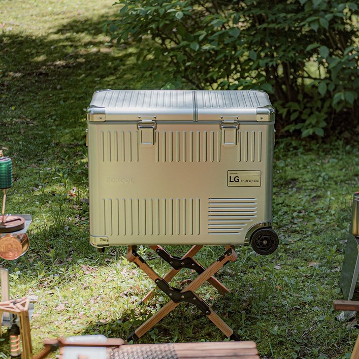 쏘쿨 테라 TERRA 2도어 50L 알루미늄바디 캠핑냉장고 냉동고 LG컴프레셔 배터리탈부착형 차량용 이동식냉장고 2025년 7월 신상품출시