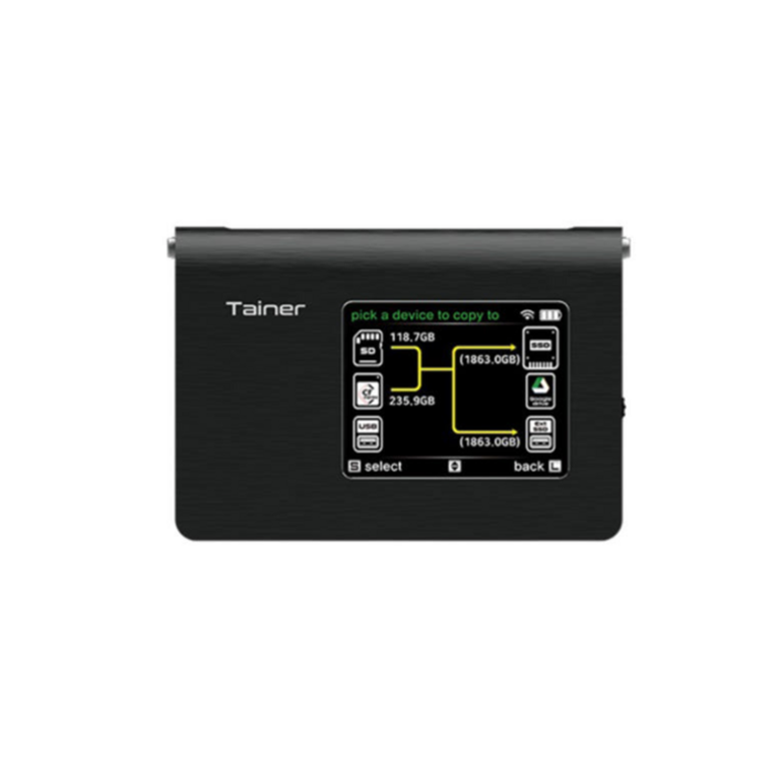 클라우젠 테이너 1TB M.2 SATA SSD + CFexpress Type A 어댑터 휴대용 메모리 백업장치