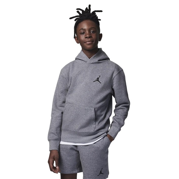 나이키 키즈 조던 에센셜 풀오버 후드티 그레이
