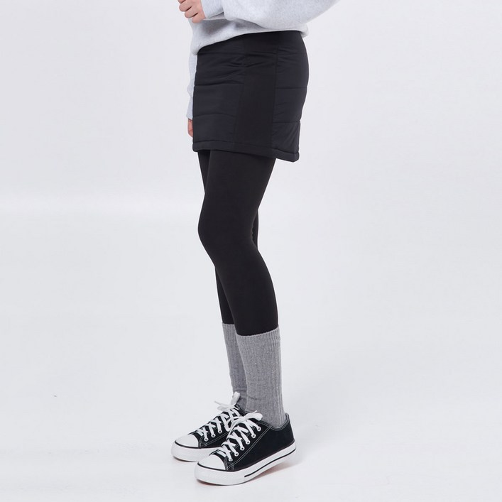 <투엘라> 여성 겨울 패딩 기모 치마 밴딩 레깅스 스커트