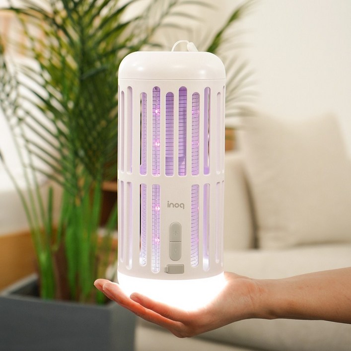 Inoq 초대형 휴대용 무선 랜턴겸용 UV LED램프 해충퇴치기포충기 살충기 캠핑랜턴 휴대용해충퇴치기