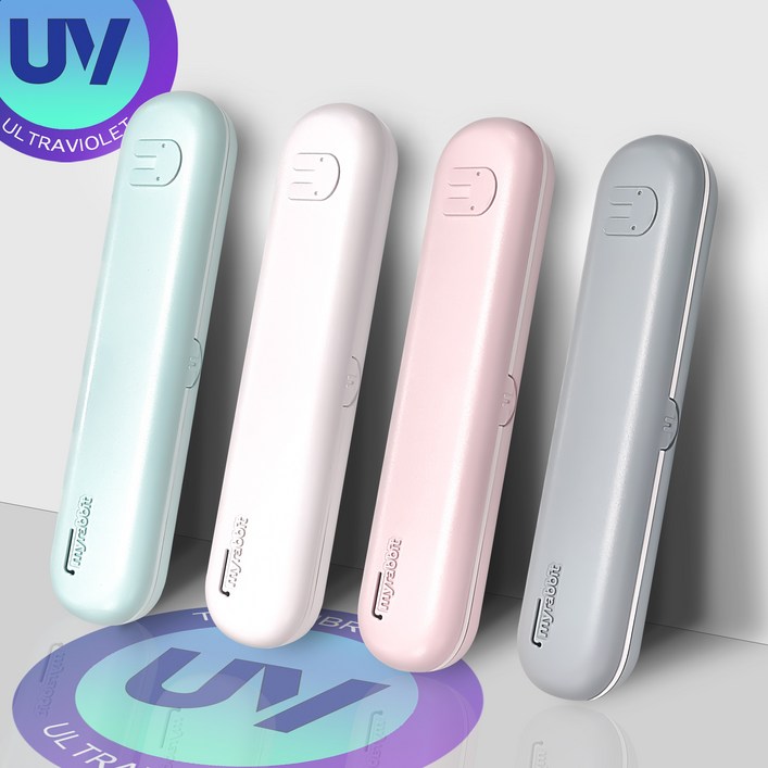 [우리] UV-C LED 휴대용 칫솔살균기 SH-1635 건전지형, 민트