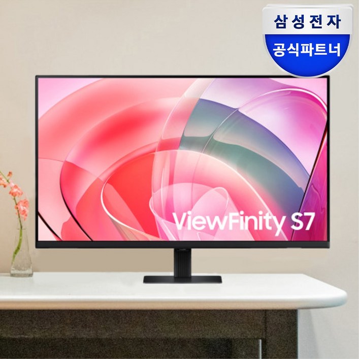 삼성전자 32인치(80.0cm) 뷰피니티 S7 고해상도 UHD 모니터 블랙 S32D700 LS32D700EAKXKR