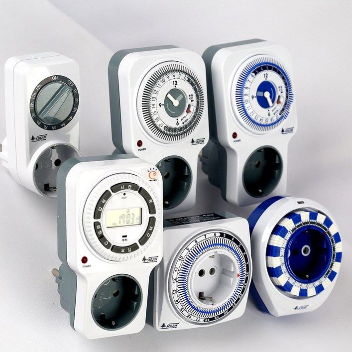 타이머 스위치 콘센트 타임 서준 전기 자동, 1개