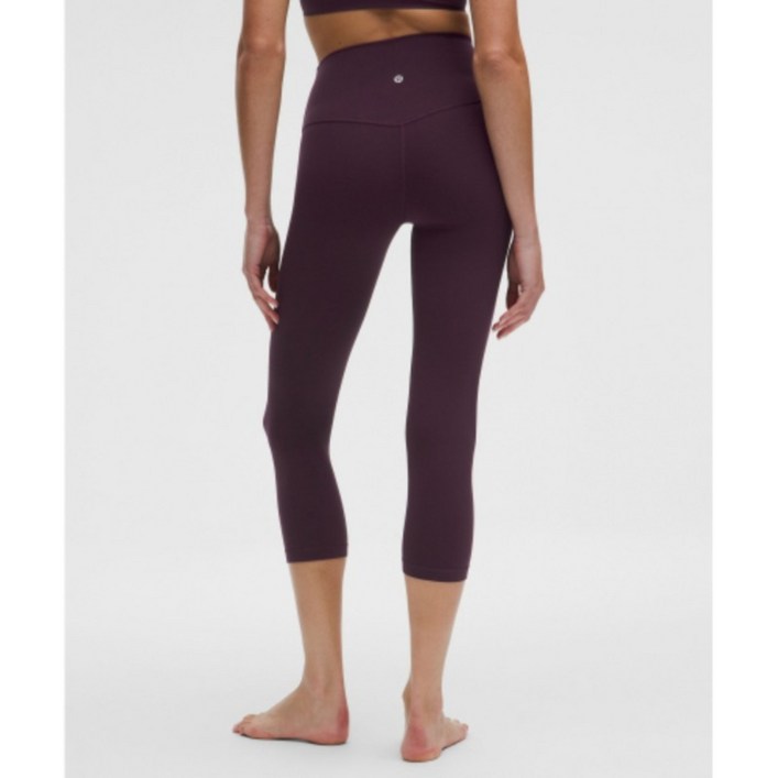 룰루레몬 얼라인 하이라이즈 크롭 21인치 블랙플럼 레깅스 요가복 필라테스