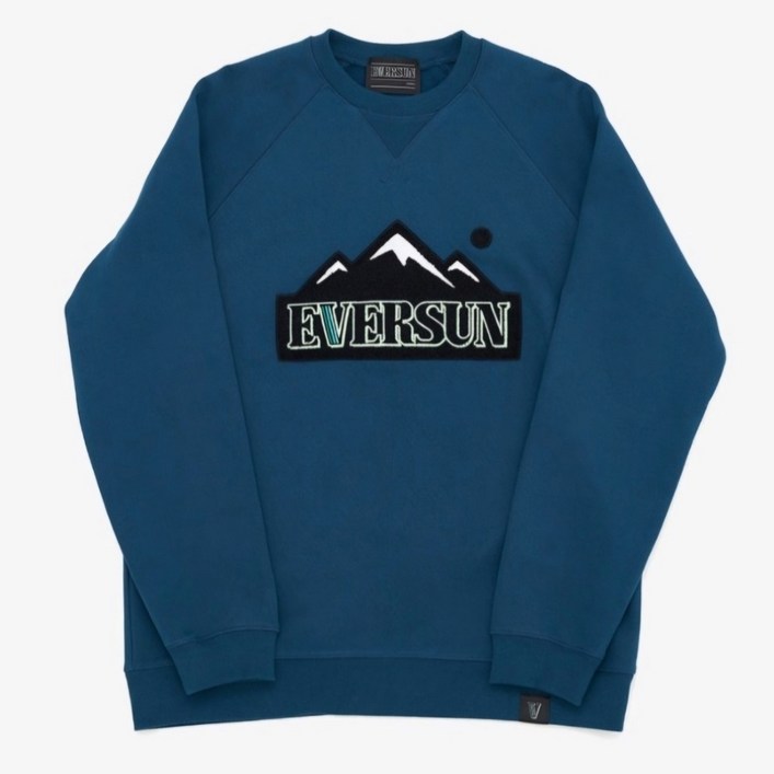 국산 기모 맨투맨 심볼릭 자수 코튼 스웻셔츠 남녀공용