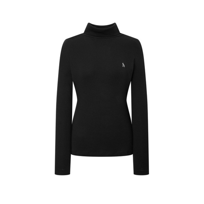 헤지스레이디스 HSTS5DC92 코튼 모달 터틀넥 긴팔 티셔츠