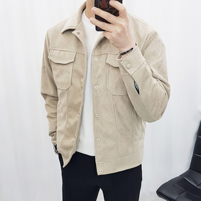 당일출고 남자 투포켓 스웨이드 트러커 자켓 3color