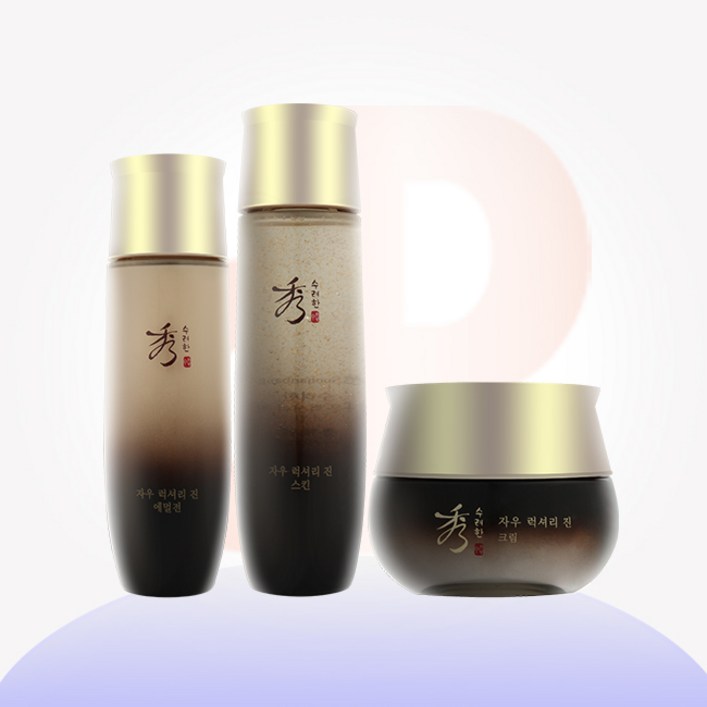 수려한 자우 럭셔리 진 기초 3종스킨에멀전크림, 1개