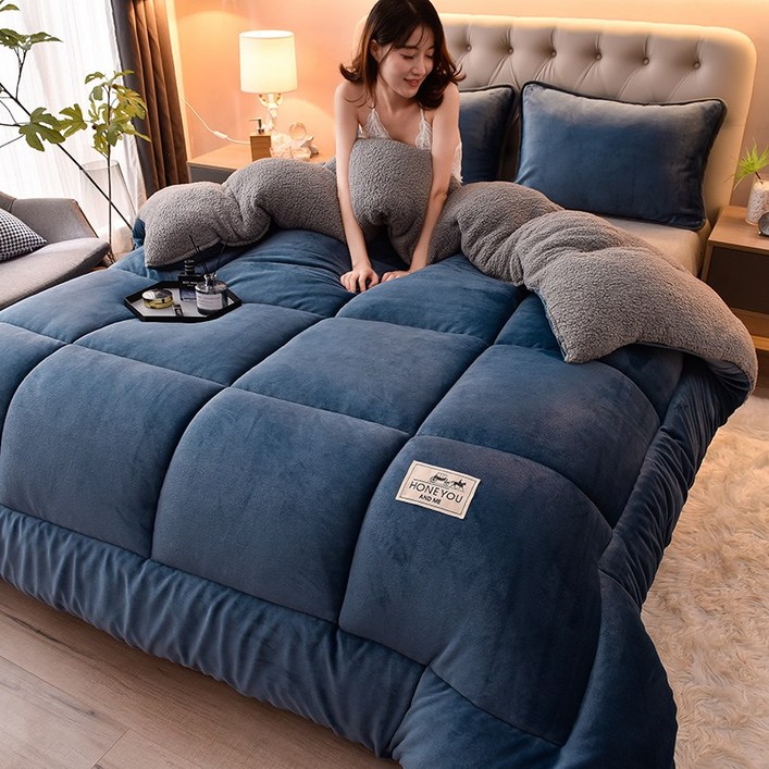 클라우드벨 겨울 양털 캐시미어 이불 극세사 두꺼운 이불