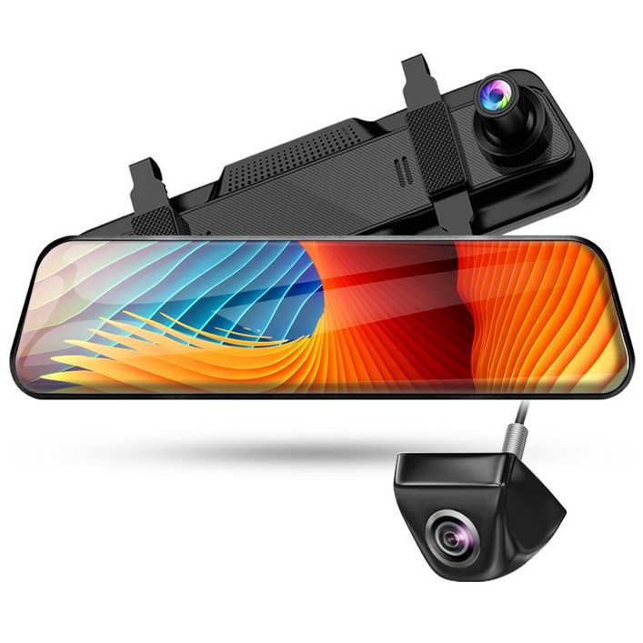 2K 12인치 룸미러 블랙박스 스마트미러 T5 64GB 메모리 포함