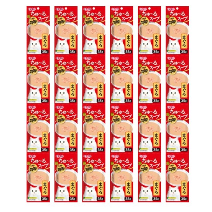 이나바 차오 츄르 고양이 간식, 참치, 140g, 6개