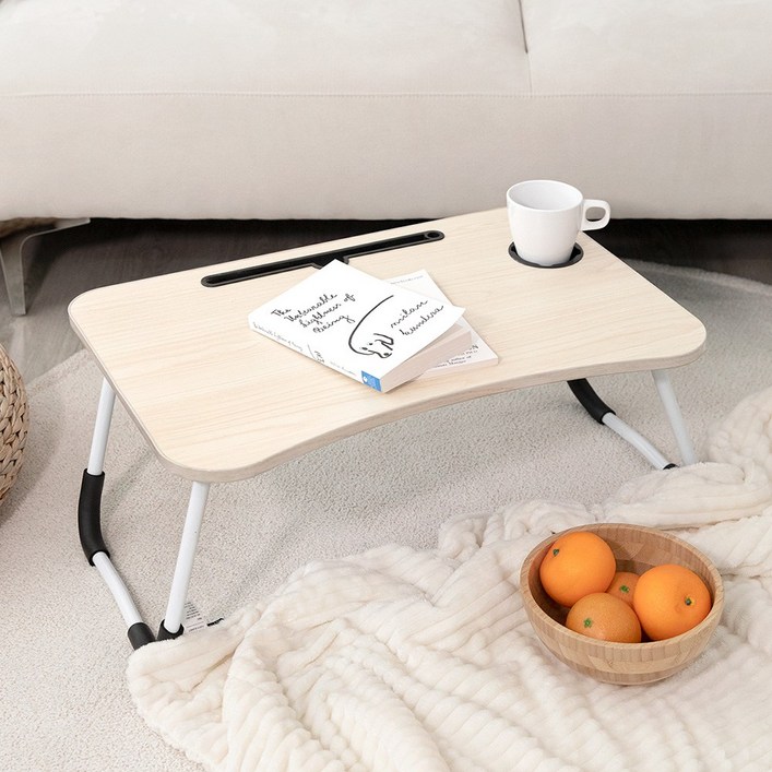 비스토어 접이식 베드 테이블 미니 폴딩 노트북 좌식 침대책상 3종, 블랙