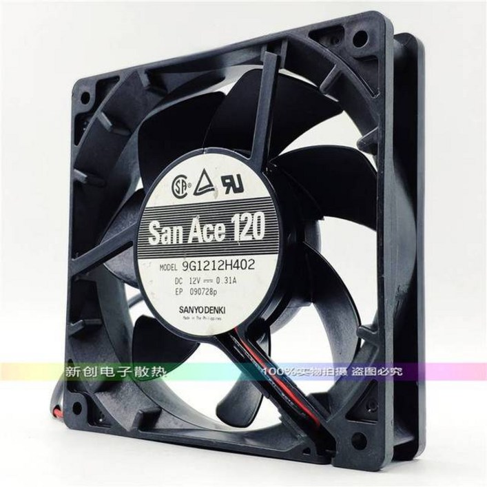 라디에이터 냉각 쿨러 팬 12025 9G1212H4D03 12cm DC12V 0.31A 120x120x25mm 4 핀 800-2900RPM, 볼 베어링