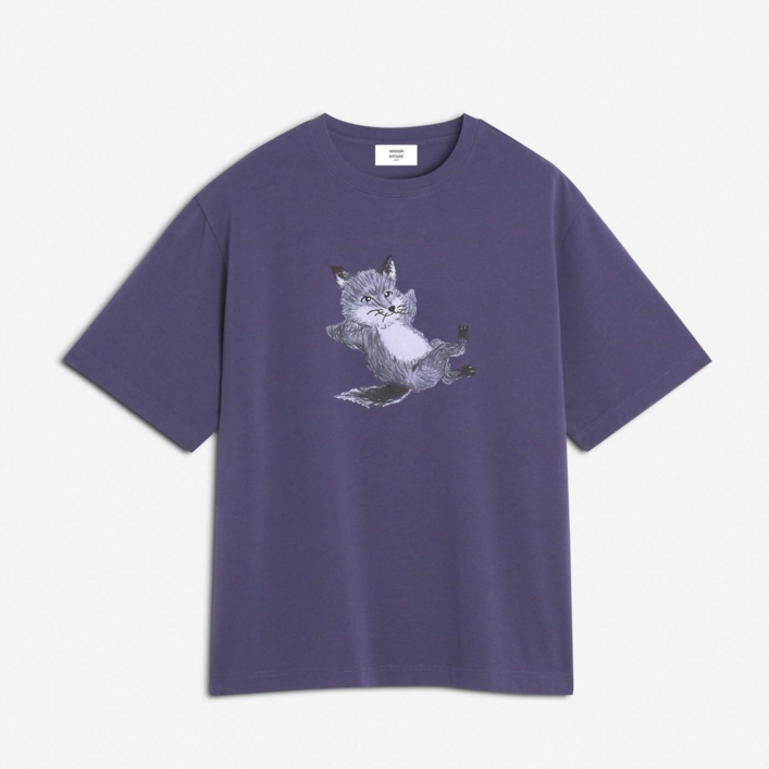 [공식정품] 메종키츠네 25SS 남성 반팔티 칠렉스 프린트 오버사이즈 티셔츠 휘그