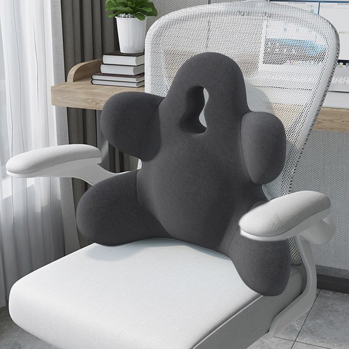 Pogeuni 고급형 사무용 가정용 다용도 바른자세 의자 등받이 쿠션