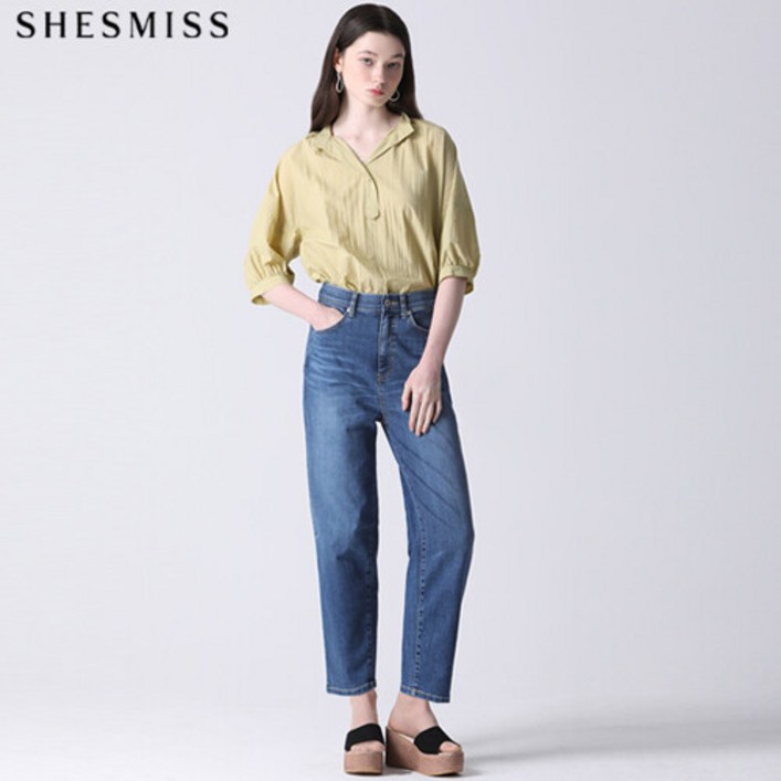 쉬즈미스SHESMISS 워싱 보이프렌드 데님팬츠 택가격 138000원 쉬즈미스SHESMISS 워싱 보이프렌드 데님팬츠 택가격 138000원