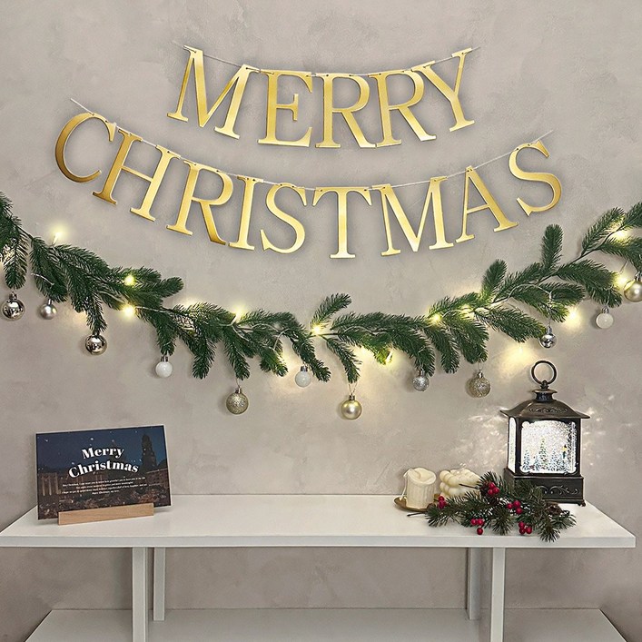 파티몬 크리스마스 감성 가랜드 풀세트 앵두전구 포함