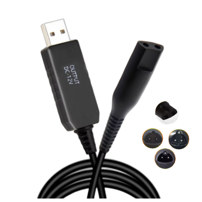 안전 브라운 전기 면도기 충전기 USB 케이블 BRAUN 전기종 호환, 1개