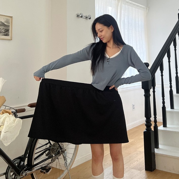 올핏단독5XL 올핏 BIG 밴딩스커트 4color