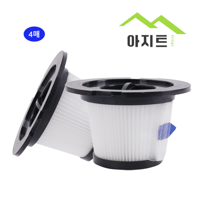 아지트필터 C17 AST009 C10 D10 CV6 ASC079 C19B T6 무선청소기 호환 필터, 4개, 수량