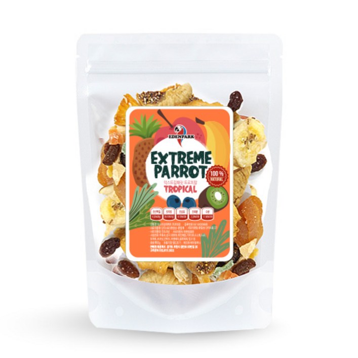 앵무새사료 간식 익스트림 트로피칼플루츠 100g, 1개, 100g