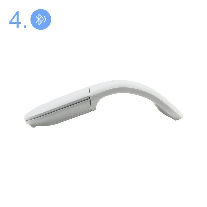 가방이 있는 블루투스 4.0 무선 마우스, 아크 터치 사일런트 마우스, 초박형 게임용 접이식 마우스, 마이크로소프트 노트북 PC용