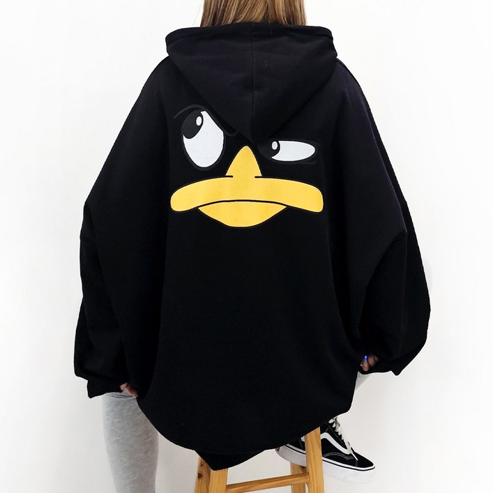 [면/기모선택, 6XL] 덕클링 빅사이즈 후드티 55~99까지 2COLOR 빅사이즈 오버사이즈 루즈핏 남여공용 홈웨어 박스 후드