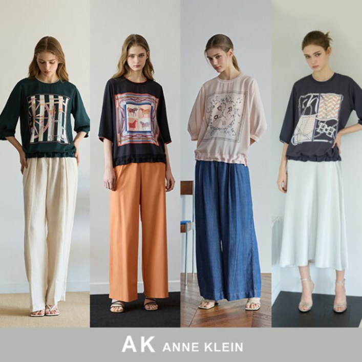 쇼핑엔티 25SS AK앤클라인 뮤지엄 티블라우스 4종