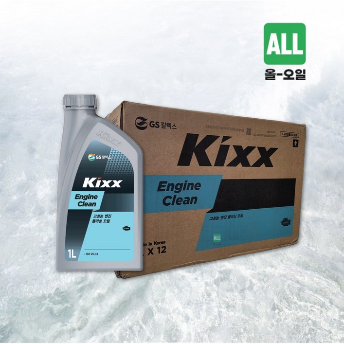 킥스 KIXX ENGINE CLEAN 1박스 1리터 x 12개 엔진클리너 플러싱오일, 1세트, 공용
