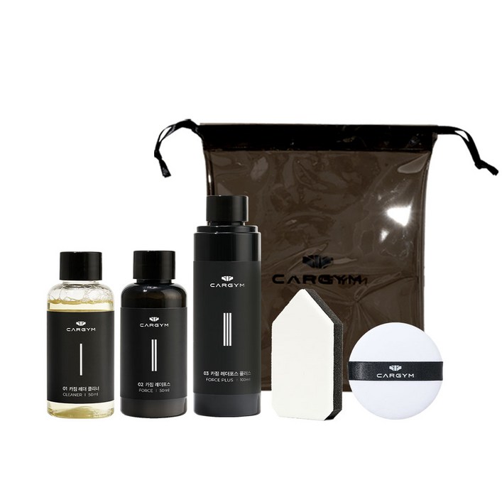 카짐 가죽시트 코팅제 자동차 실내코팅 레더포스2 코팅제 50ml, 세트구성1세정코팅관리, 1세트