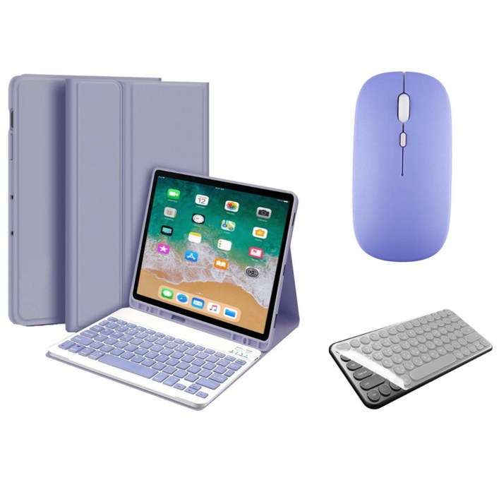 아이패드 호환 에어 프로 미니 1/2/3/4/5/6/7/8/9/10 세대 M2 M4 펜슬 수납 블루투스 키보드 케이스 무선 마우스 세트 iPad Pro Air Mini 케이스나라