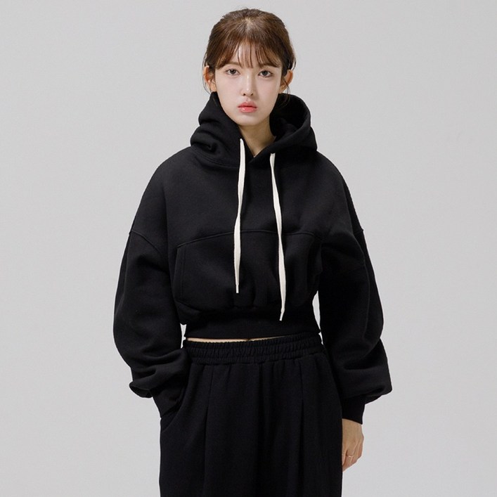 기모 특양면 그랜피니 여성용 오버핏 프리미엄 무지 크롭 후디 기모 특양면 그랜피니 여성용 오버핏 프리미엄 무지 크롭 후디