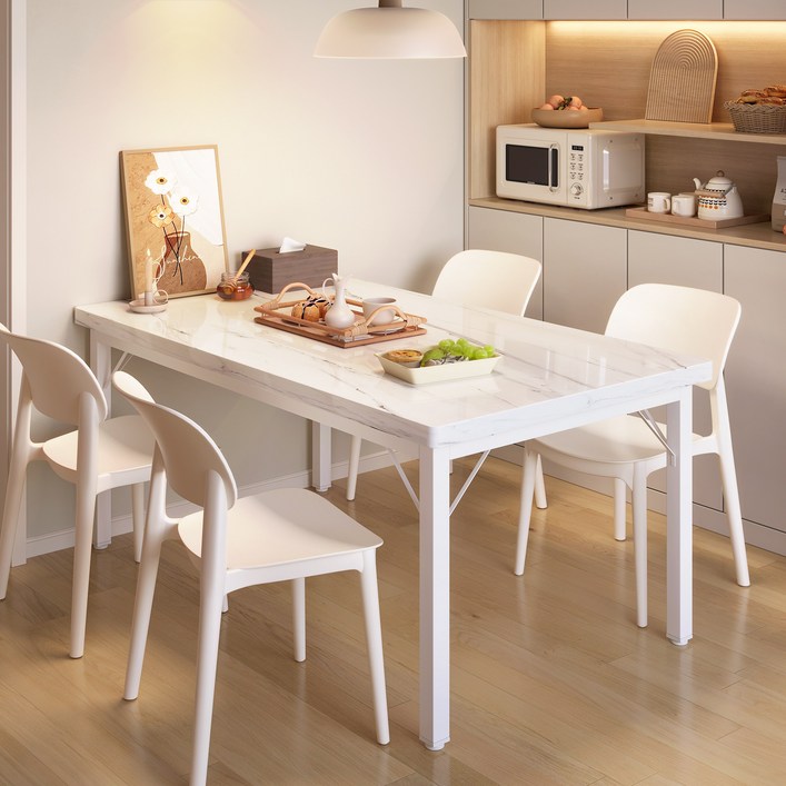 Kurua 철제 다용도 4인 식탁 LPM사각 테이블